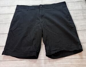 Lee Mens Extreme Comfort Performance Series Shorts Black Cotton Spandex Size 42